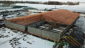Mitek trusses for Pigsty roof