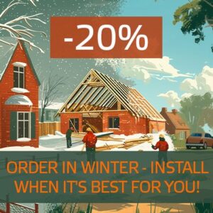 Discounts for winter orders! In December, we offer a minus 20 per cent discount on trusses.